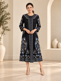 Black Paisley Maxi Dress