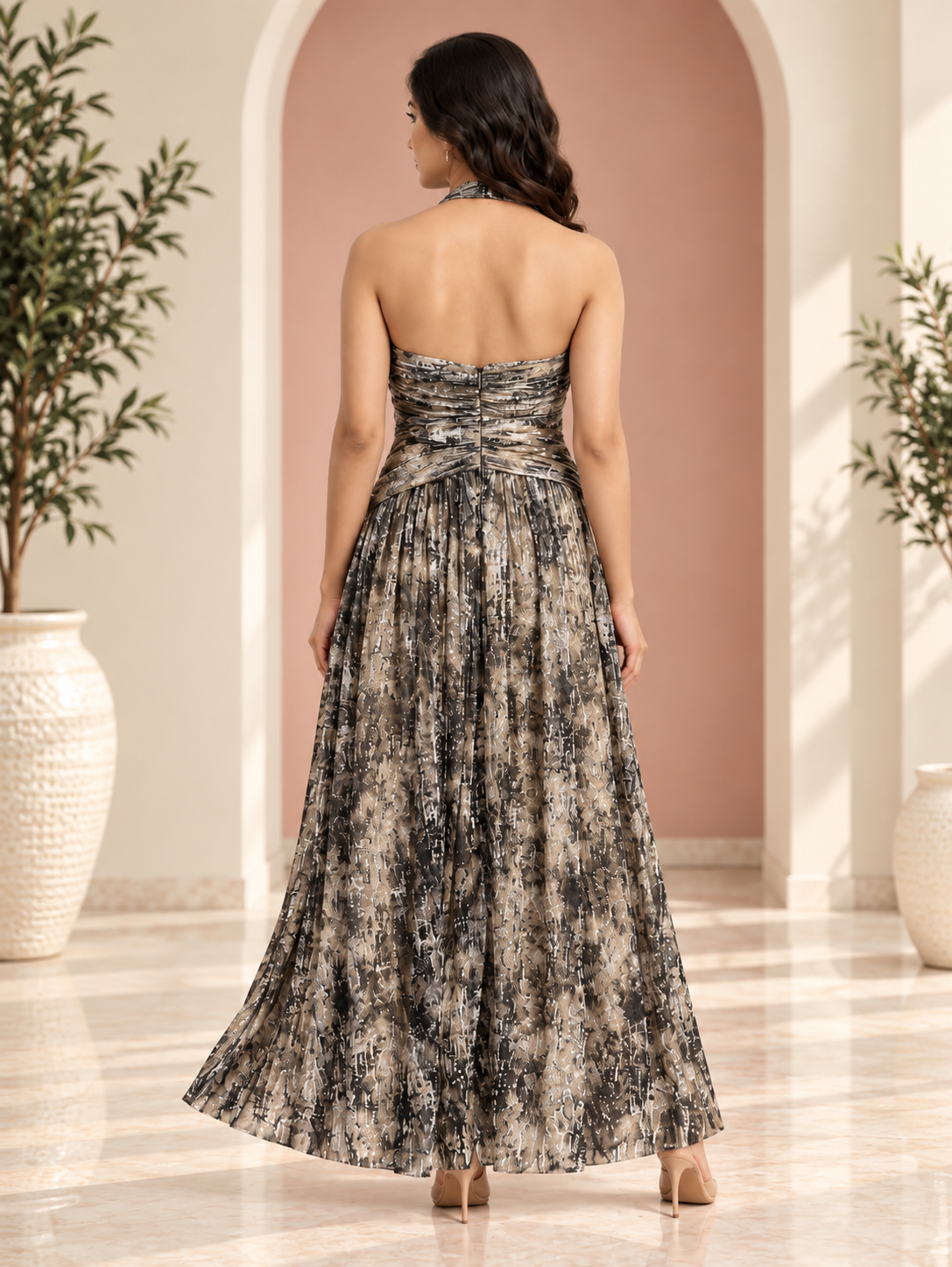 Gold Shimmery Party Dress