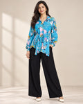 Blue Floral Co-ord Set